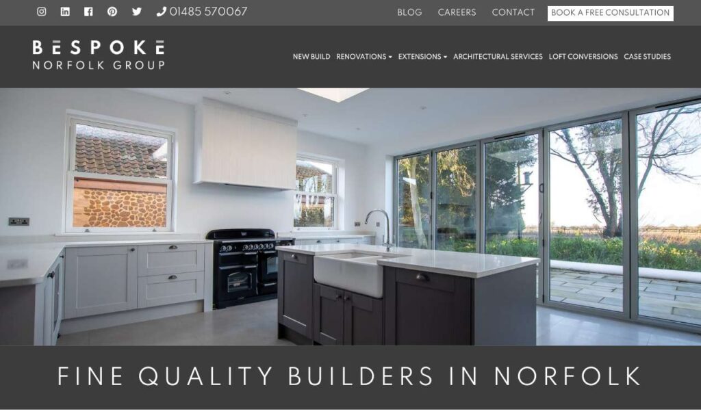 Bespoke Norfolk Group website