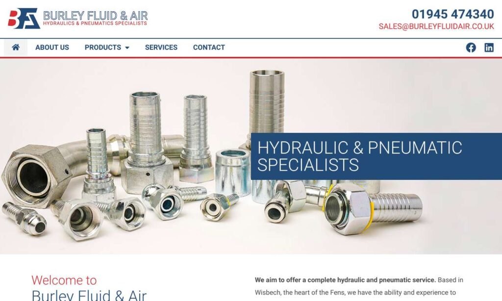 Burley Fluid & Air website
