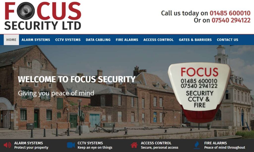 Focus Security Ltd website