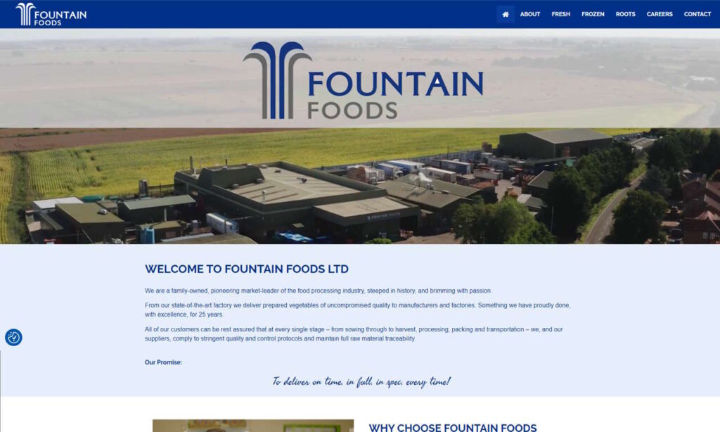 Fountain Foods website