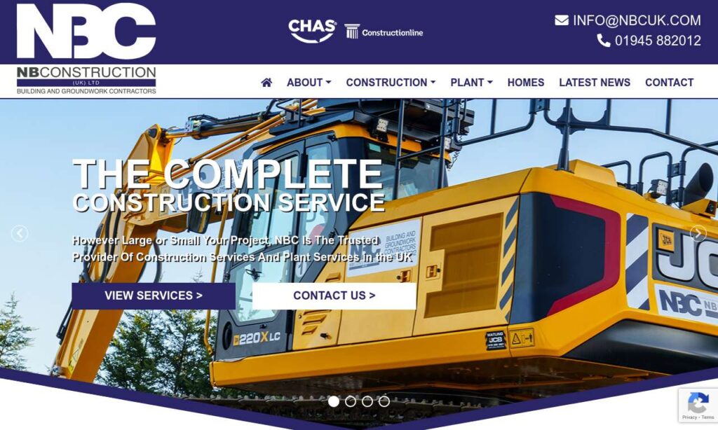 NB Construction website