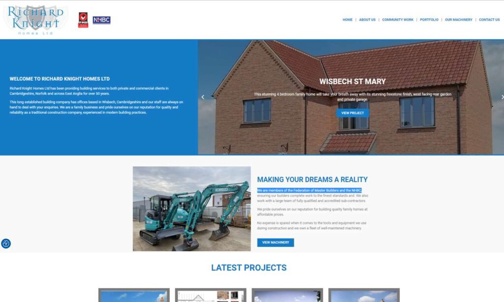 Richard Knight Homes website