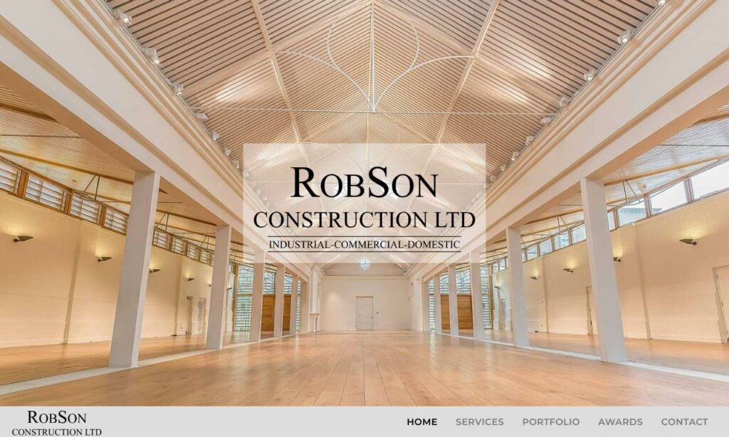 Robson Construction website