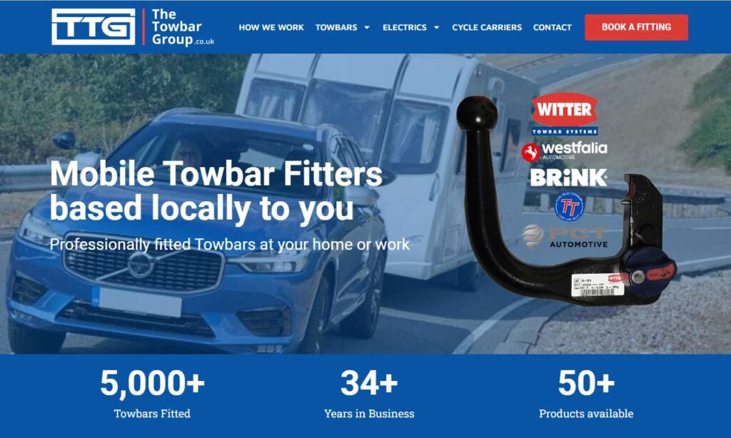 The Towbar Group website
