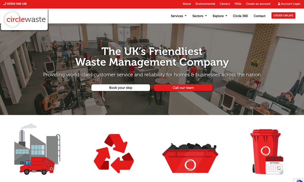 Circle Waste website