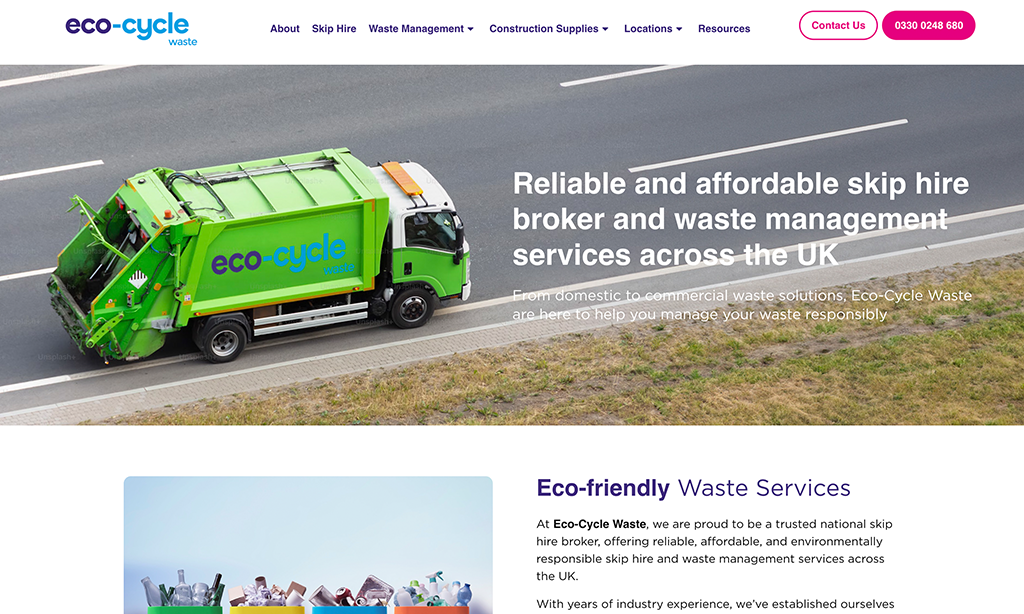 Eco-Cycle Waste website