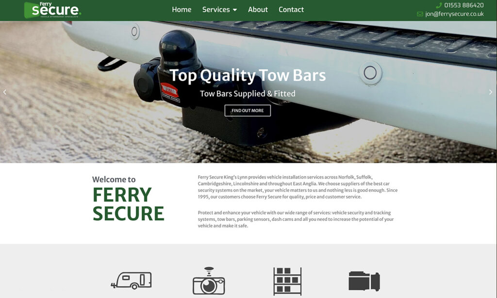 Ferry Secure website