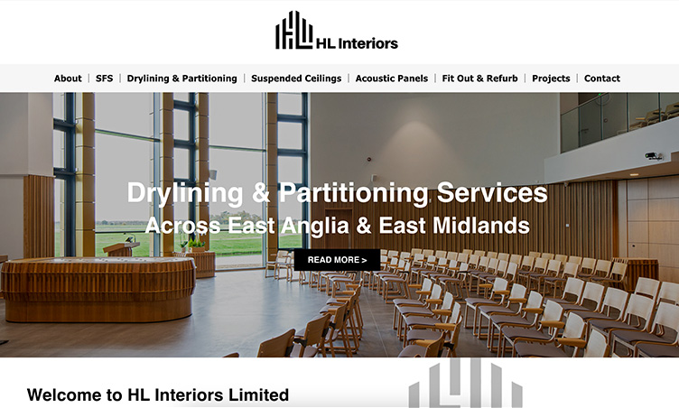 HL Interiors website