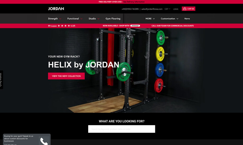 Jordan Fitness website