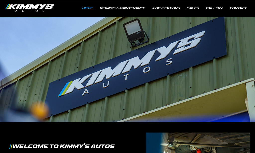 Kimmys Autos website