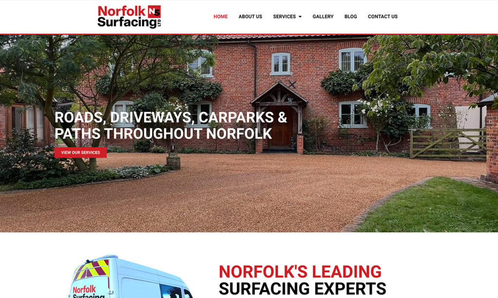 Norfolk Surfacing website
