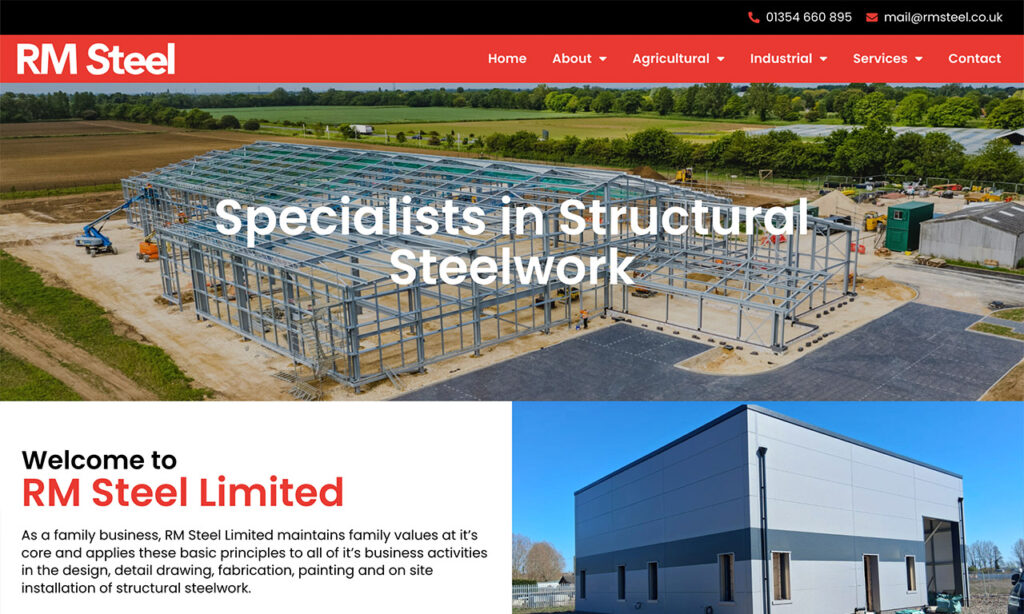 RM Steel website