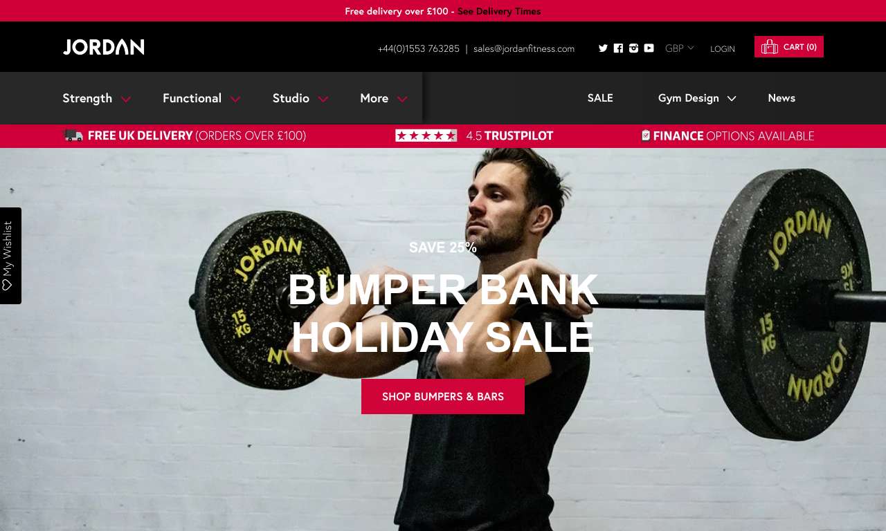 Jordan Fitness website project